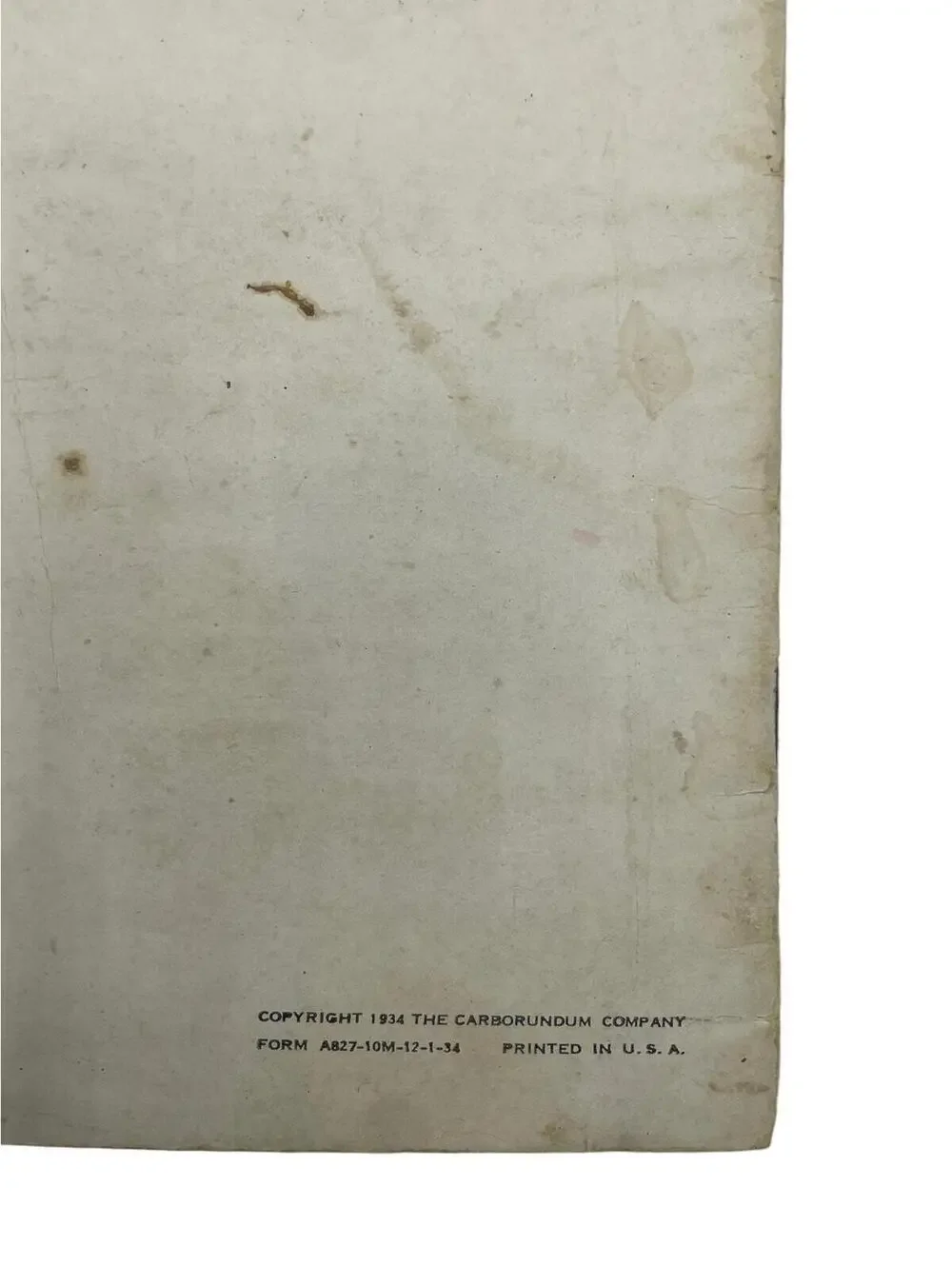 Vintage 1934 Table Carving Cookbook: Carborundum Company Pamphlet